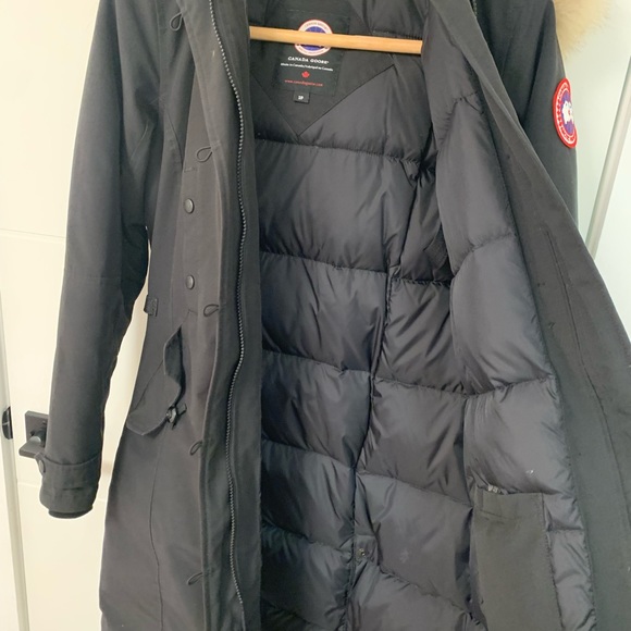 Canada Goose Black Parka with Fur Trim - Picture 3 of 11